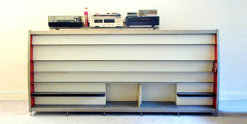 Medien regal leer Medien regal front leer
