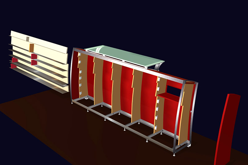 Medien regal rendering 2 Medien regal rendering 2