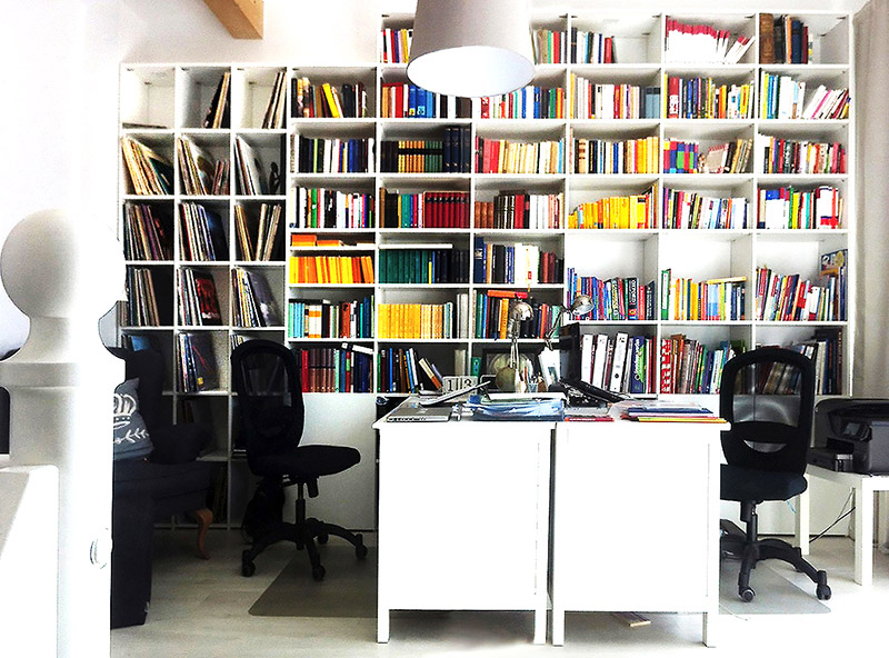 Regal für Lp, Bücher und Büro Anfertigung nach Maß